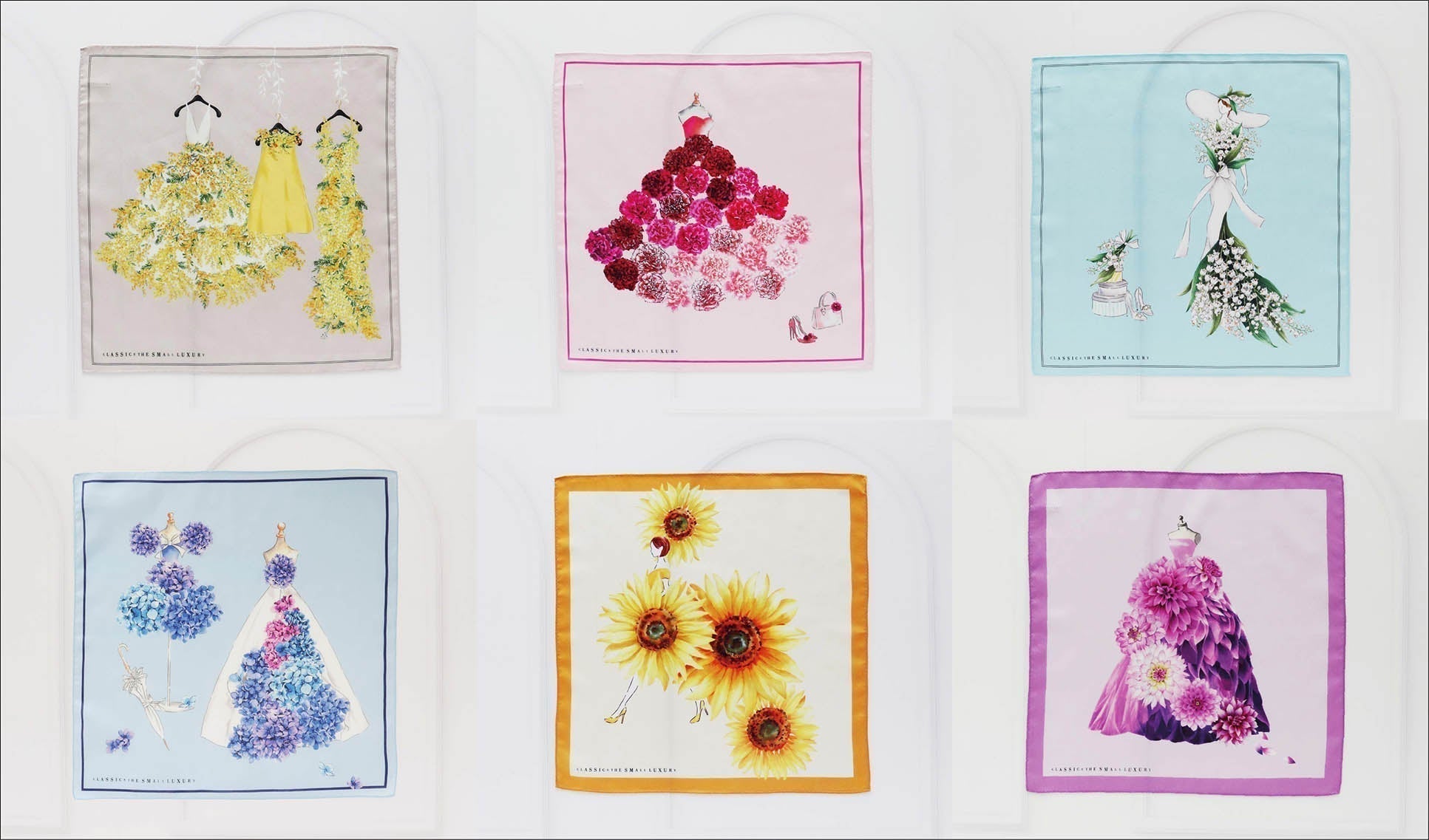 花を贈るように、想いを添えて 「Dress in Bloom」シリーズ 春の新作ハンカチーフ発売