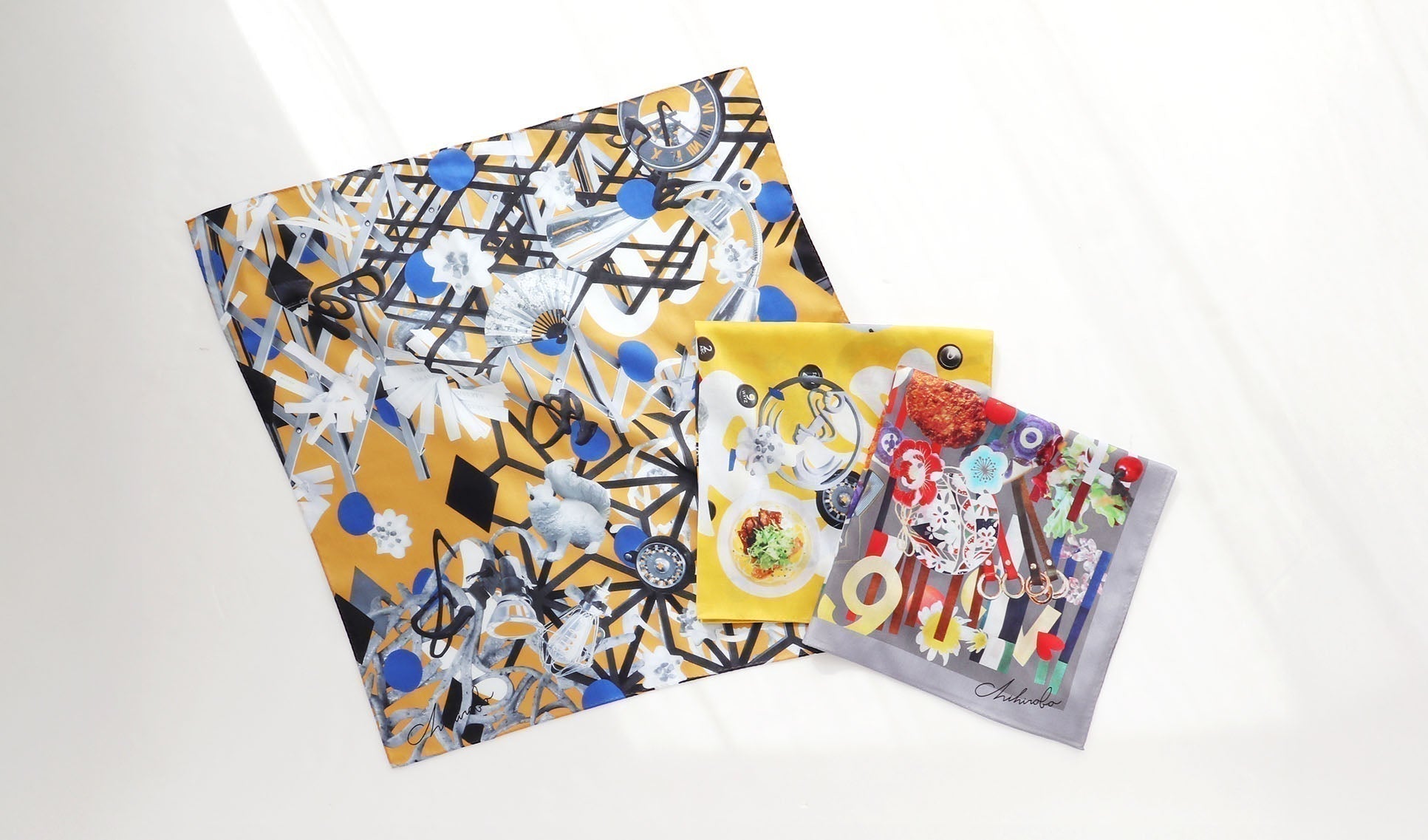 【日本橋人形町店限定】4月16日(木)より、アーティスト「チヒロボ」さんデザインの限定ハンカチが登場