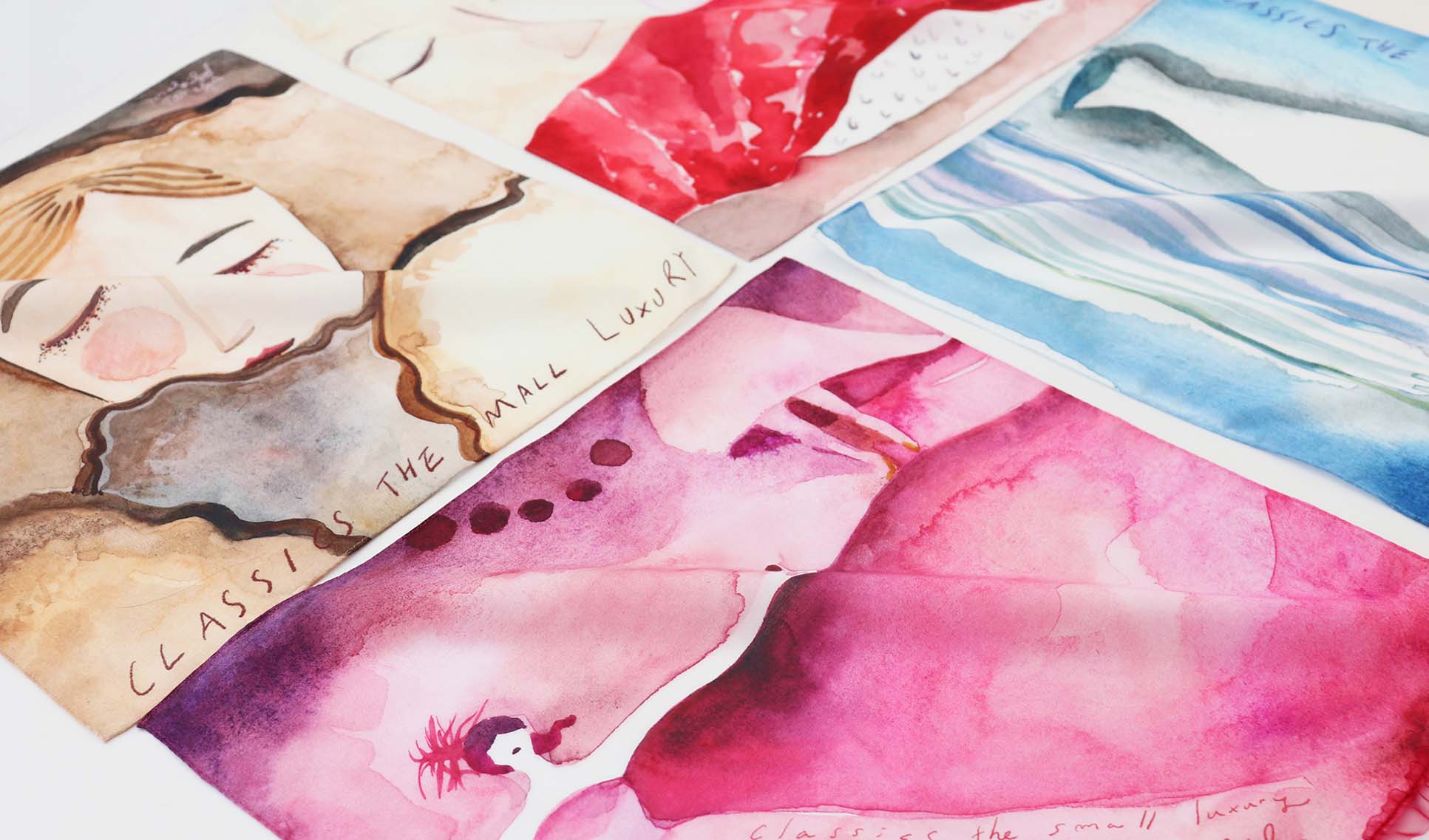 1月15日より、フランス在住アーティスト・田中麻記子さん描き下ろし「食」をテーマにした新作ハンカチーフを発売