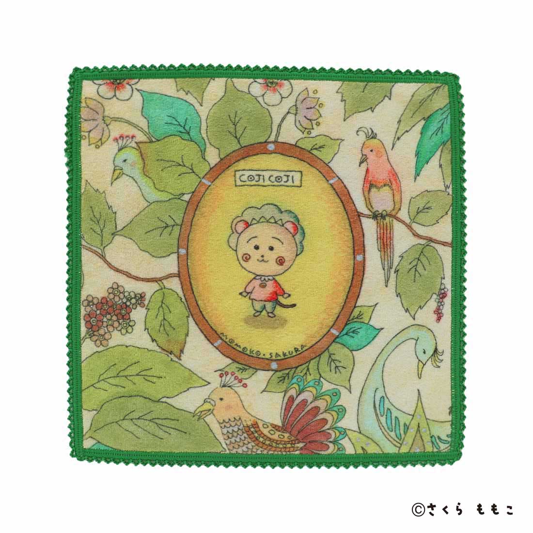 KOJI-COJI, Flower and Bird Microfiber Handkerchief [COJI-COJI