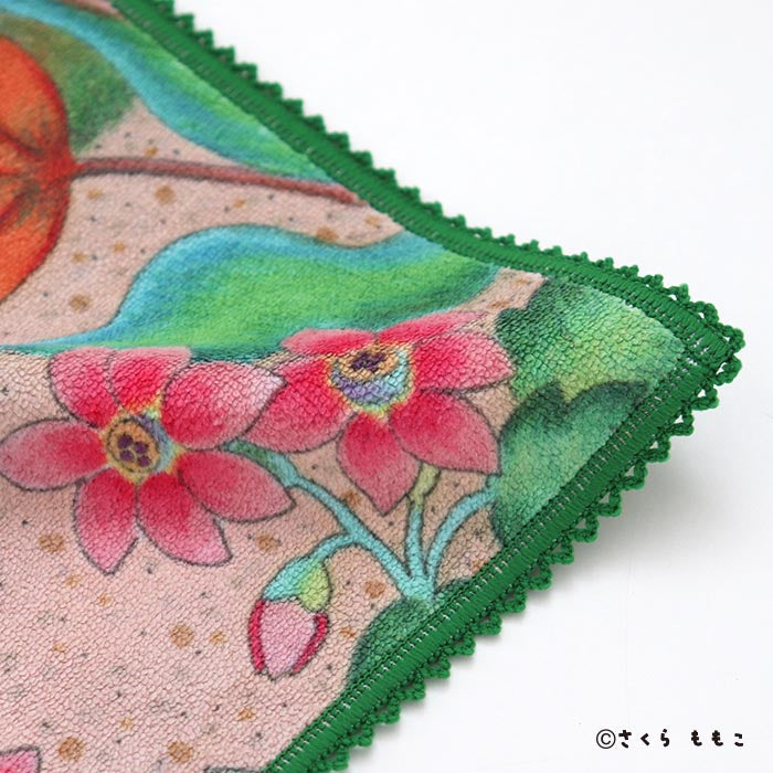 KOJI-COJI, Flower and Bird Microfiber Handkerchief [COJI-COJI