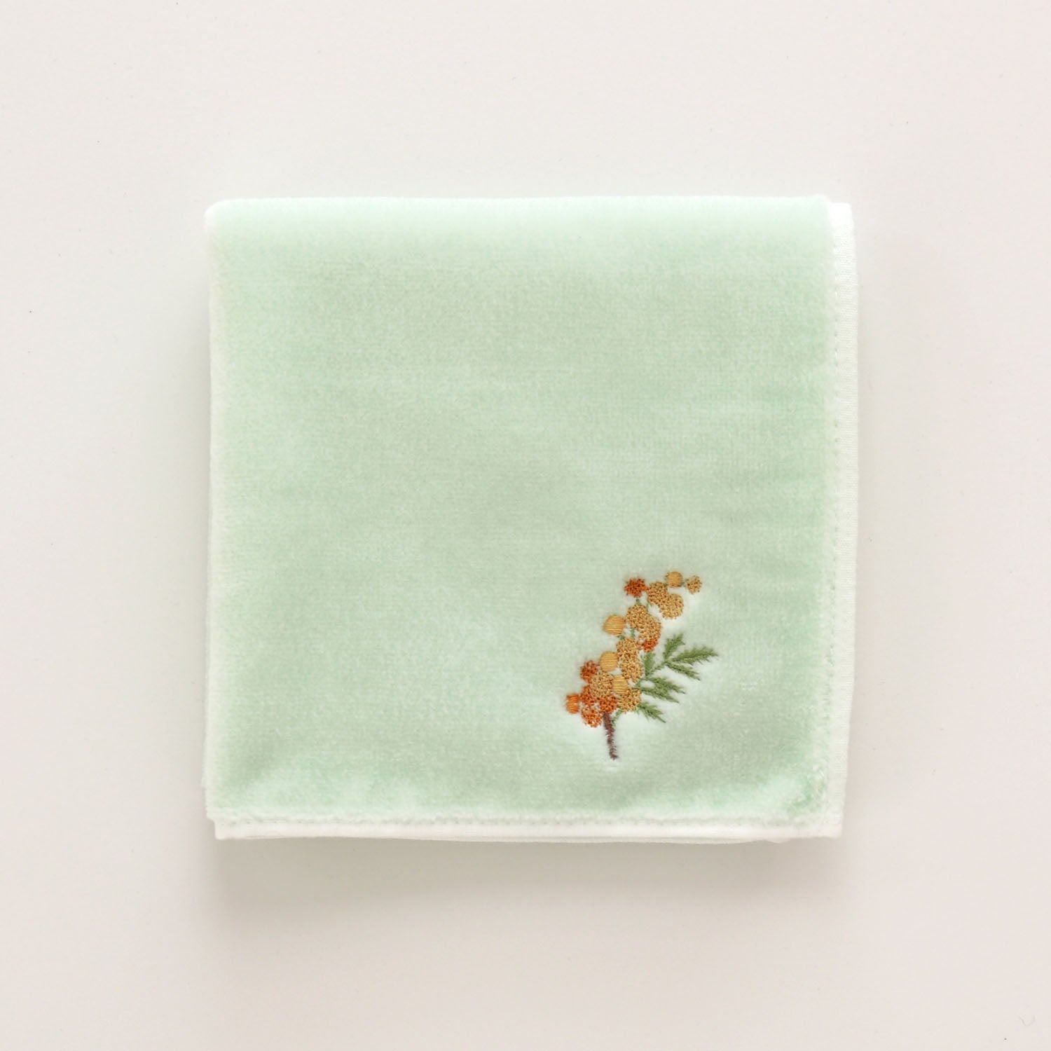 ミモザ刺繍入り SICタオル