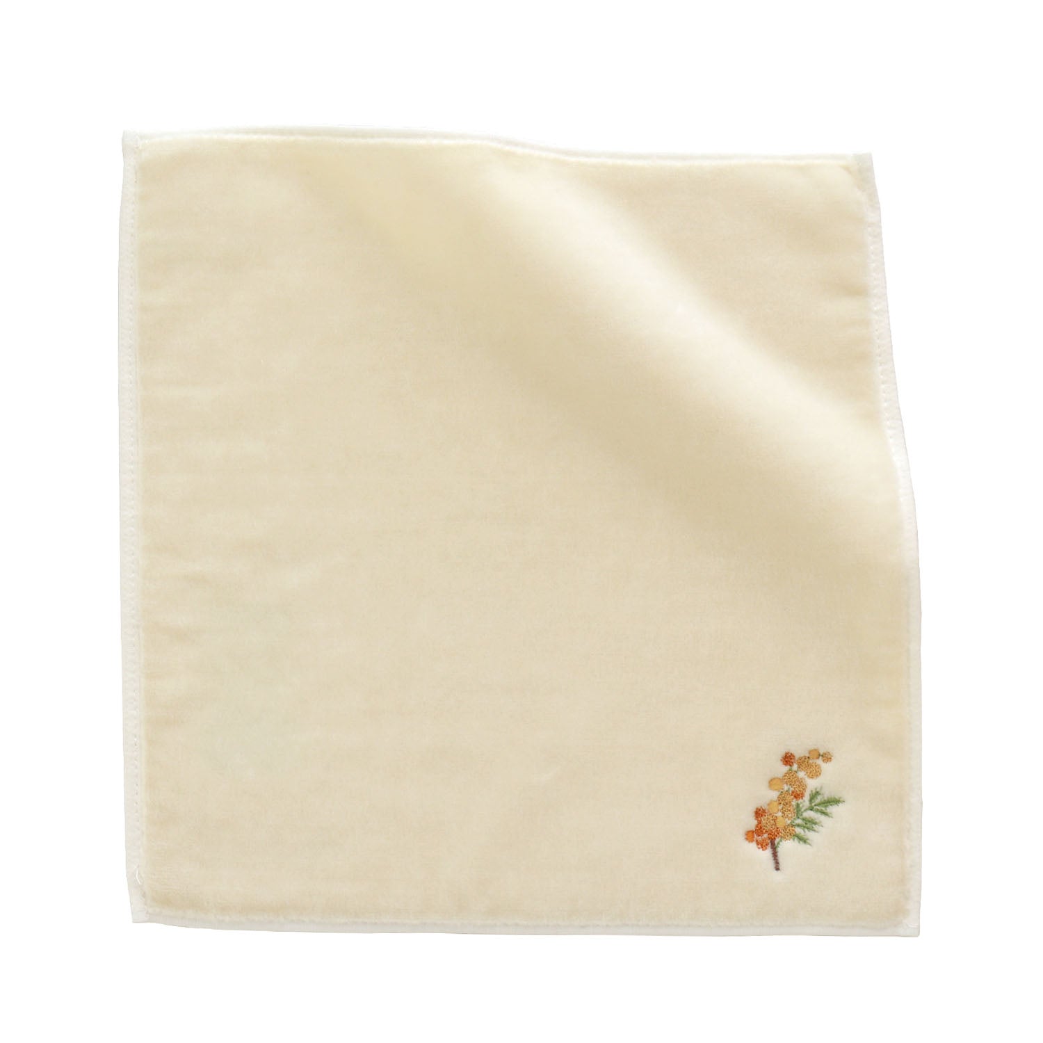 ミモザ刺繍入り SICタオル