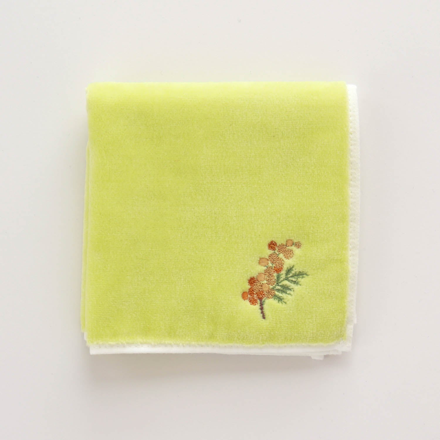 ミモザ刺繍入り SICタオル