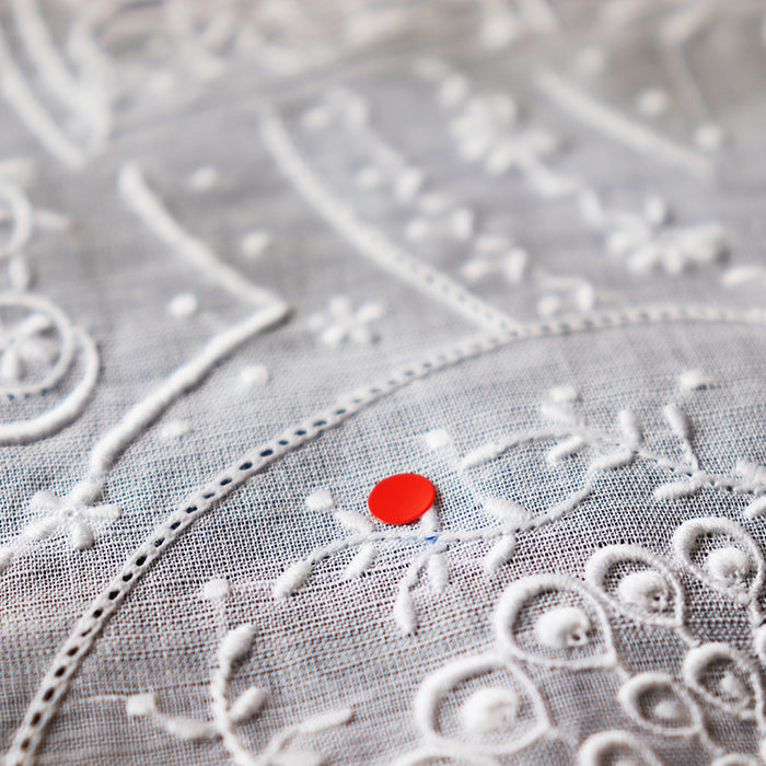 訳ありー 汕頭手刺繍 ハンカチーフ ー 21-0008