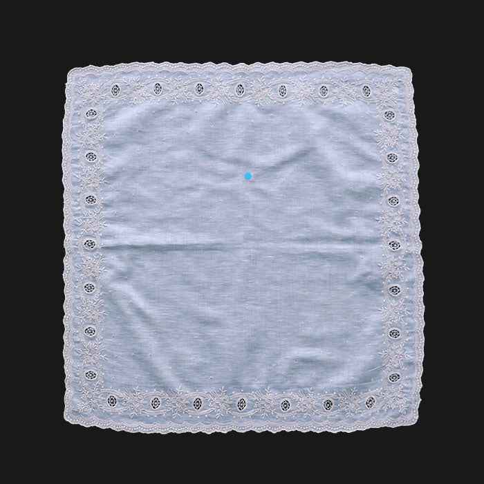 訳ありー 汕頭手刺繍 ハンカチーフ ー 30-0009