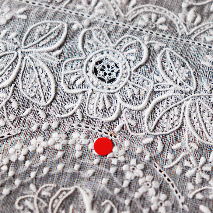 訳ありー 汕頭手刺繍 ハンカチーフ ー 36-0010