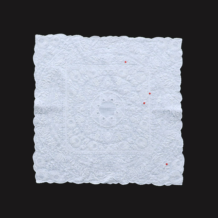 訳ありー 汕頭手刺繍 ハンカチーフ ー 41-0011