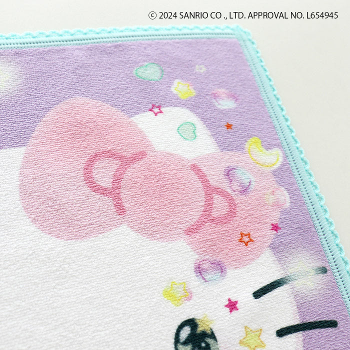 Hello Kitty50周年 マイクロファイバーハンカチPurple