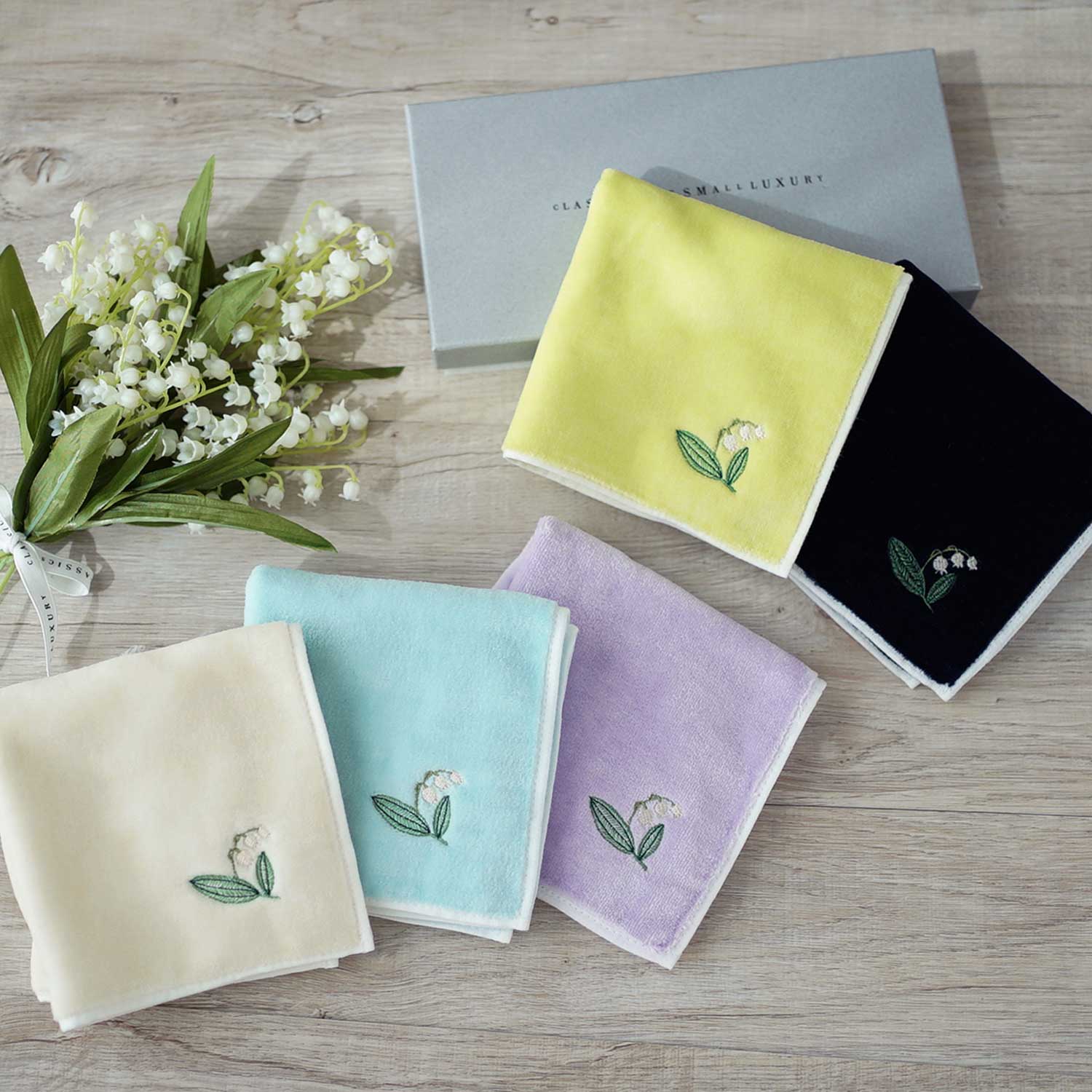 SUZURAN Embroidered SIC Towel Handkerchief