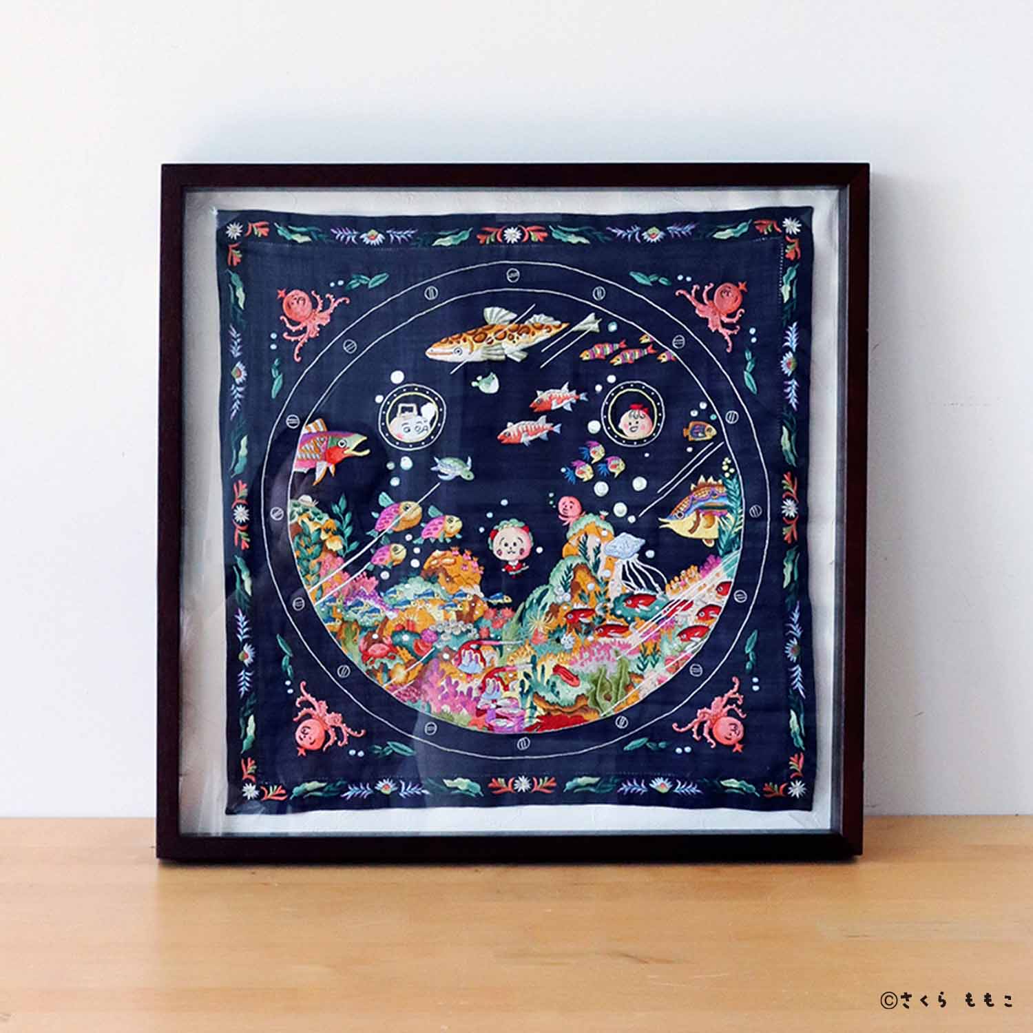 【受注生産】コジコジ ベトナム手刺繍 ハンカチ 【COJI-COJI】