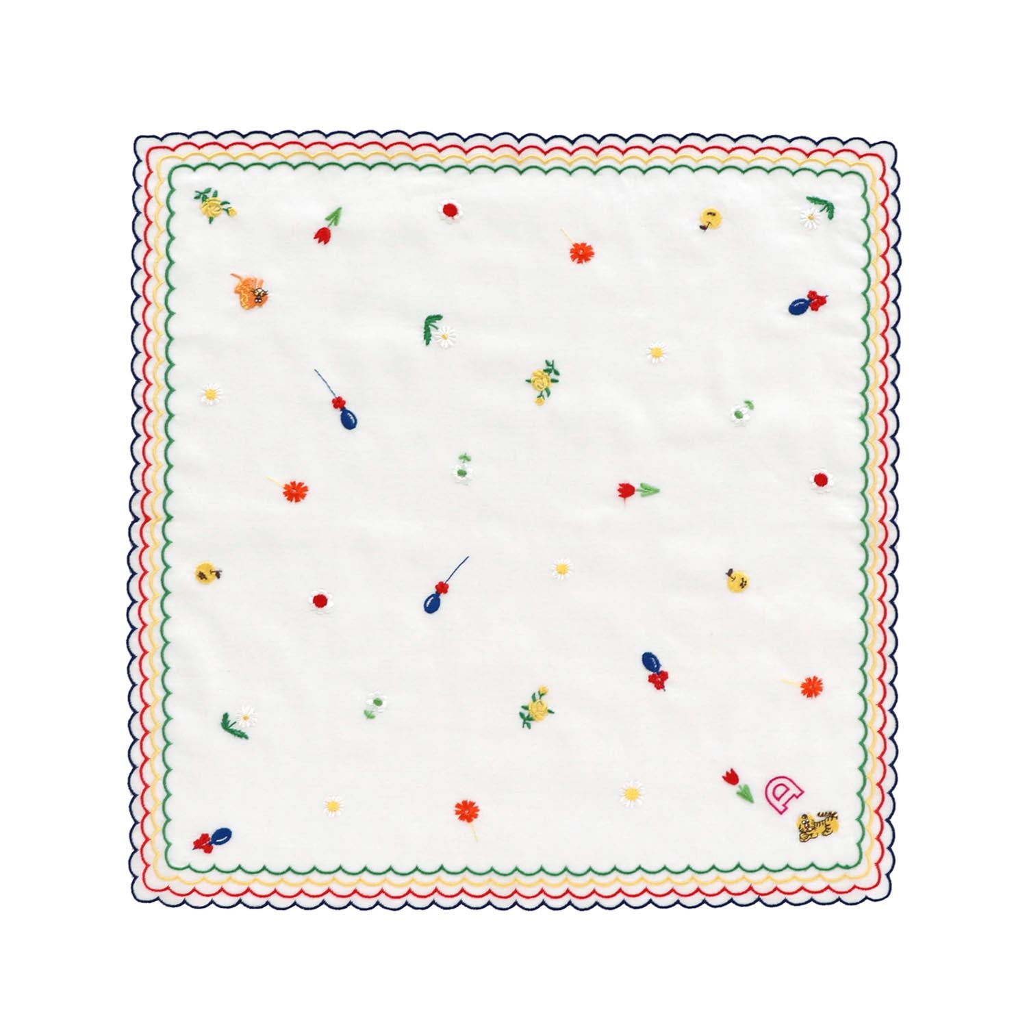 Adelia Retro Collaboration Handkerchief Pattern Embroidery