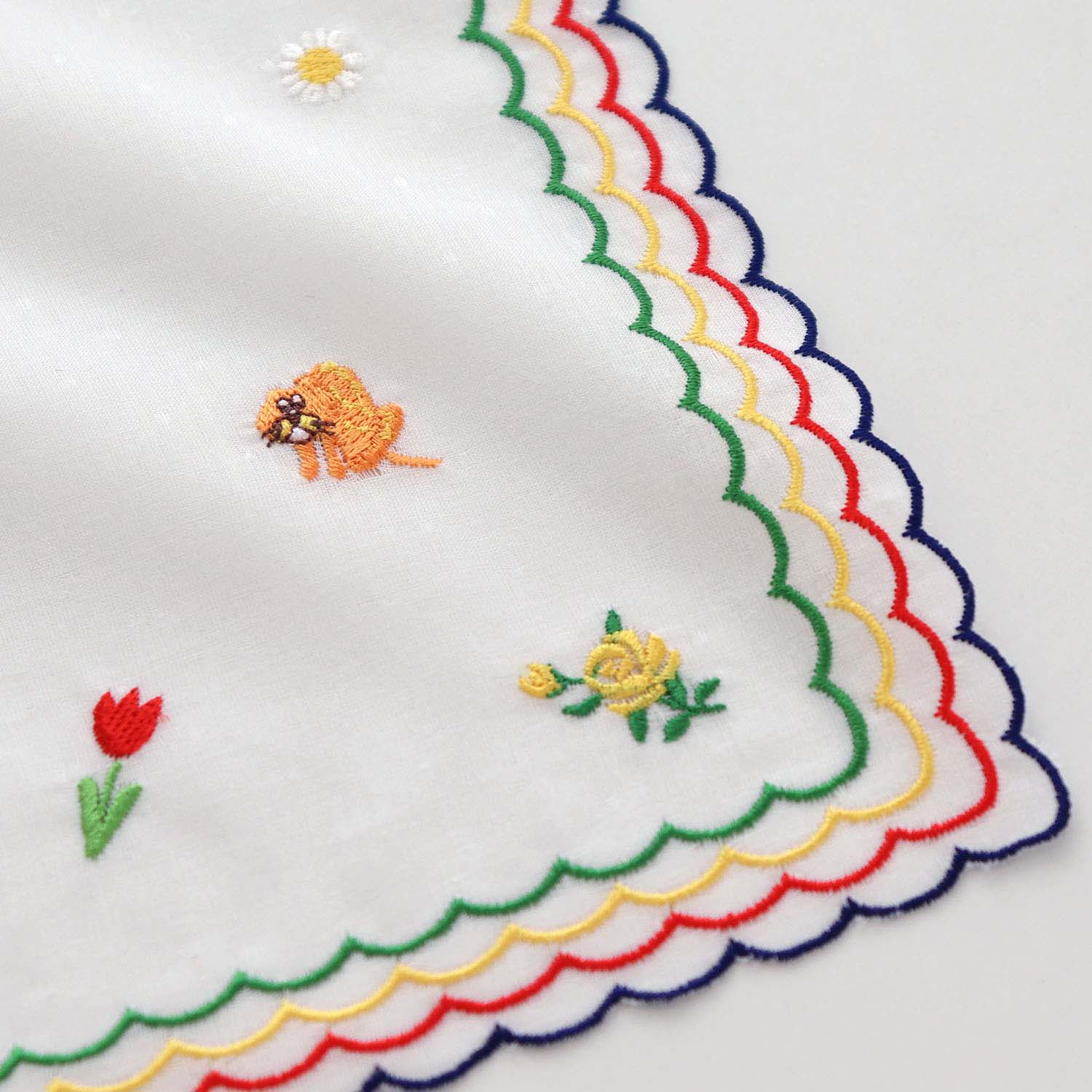 Adelia Retro Collaboration Handkerchief Pattern Embroidery