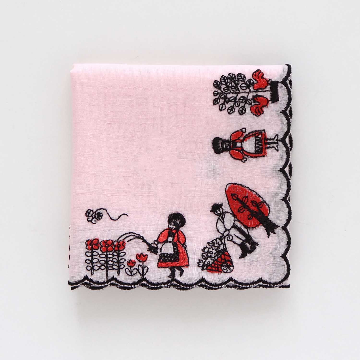 アデリアレトロ コラボハンカチ おとぎ話刺繍