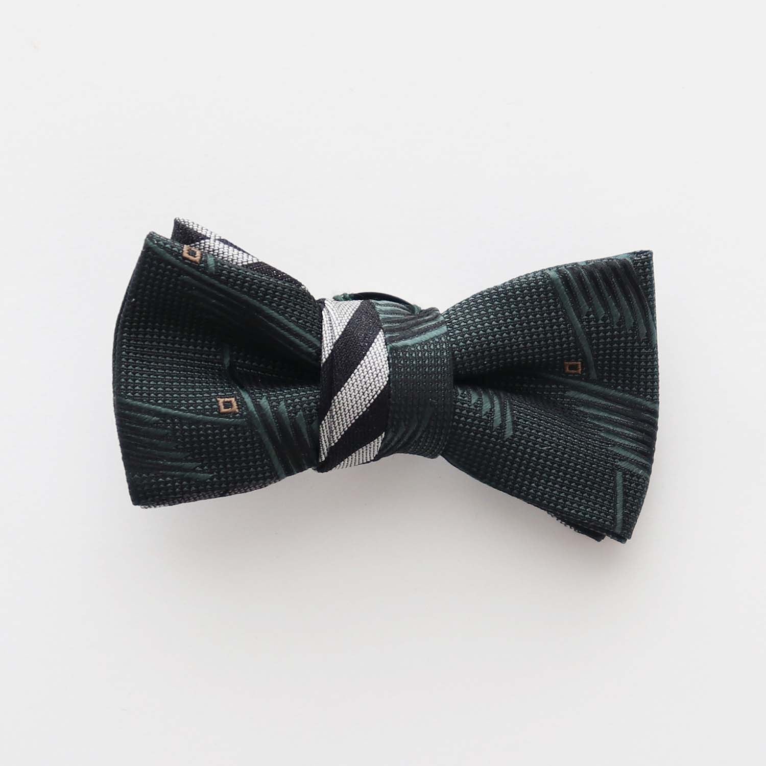 re-edit bow tie clip stripe (bronze)