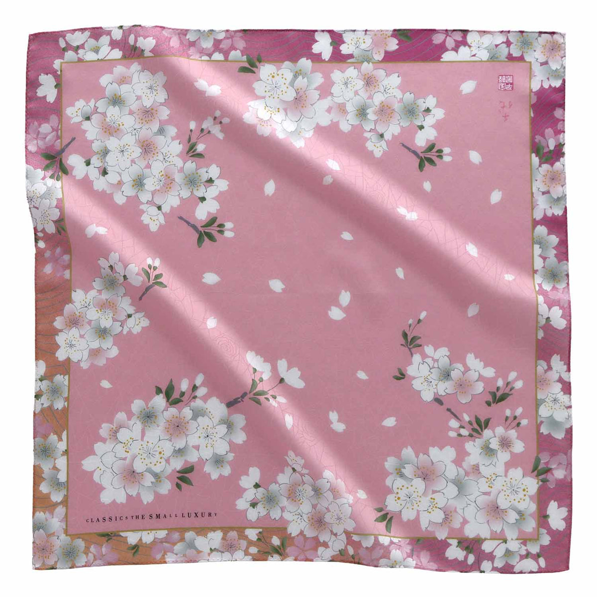 宇野千代コラボハンカチ 桜 プリント