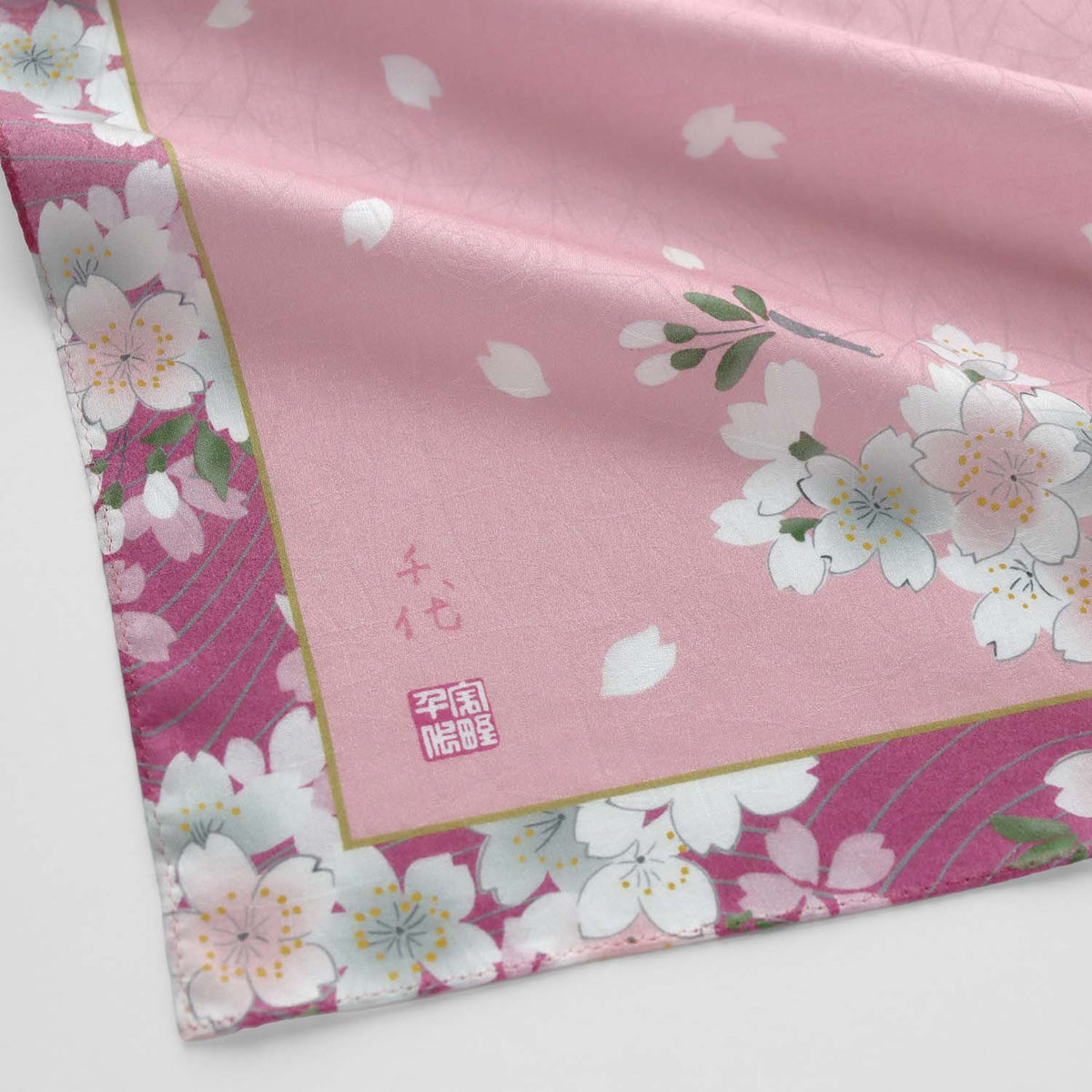 宇野千代コラボハンカチ 桜 プリント