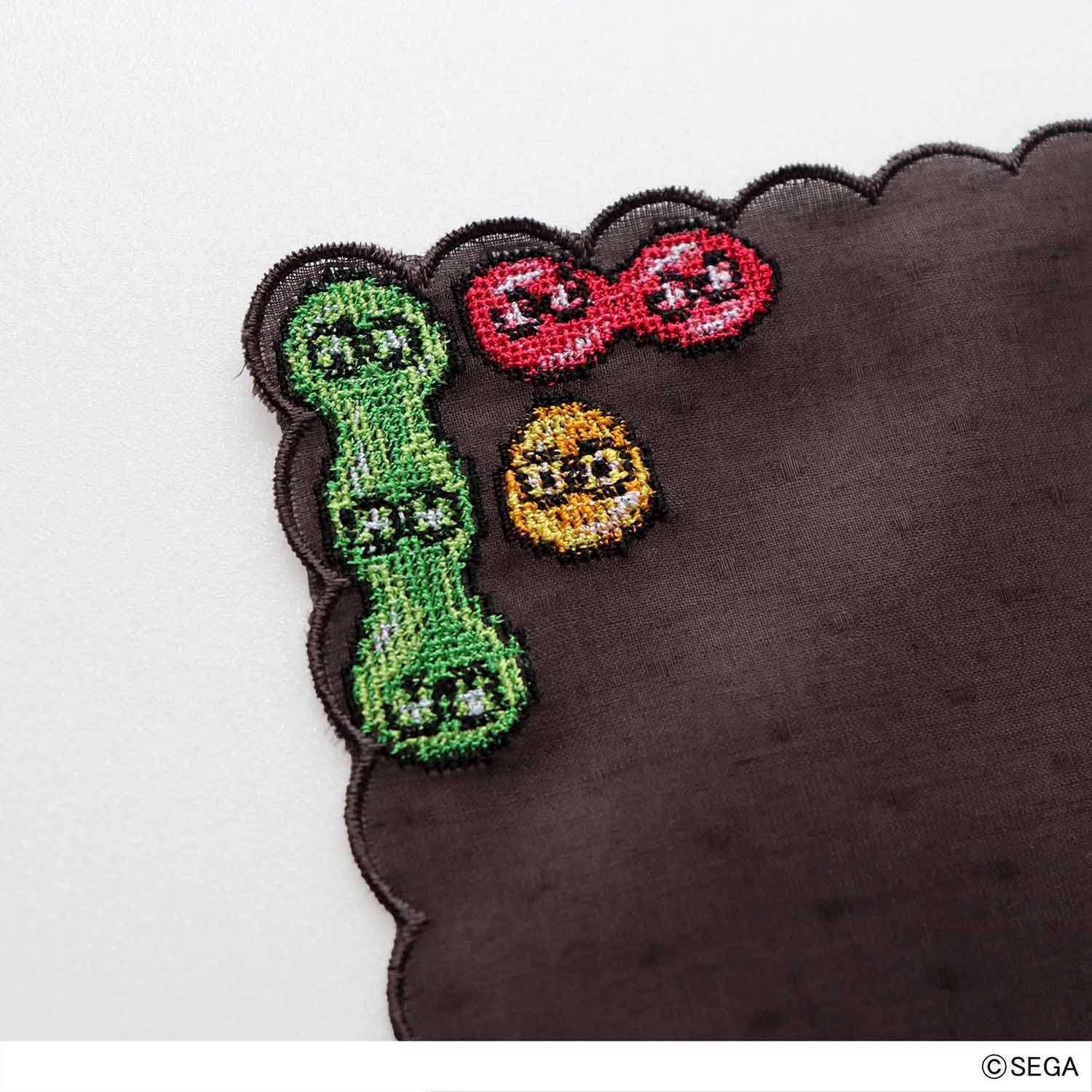 ぷよぷよコラボ ハンカチ ぷよ通 刺繍