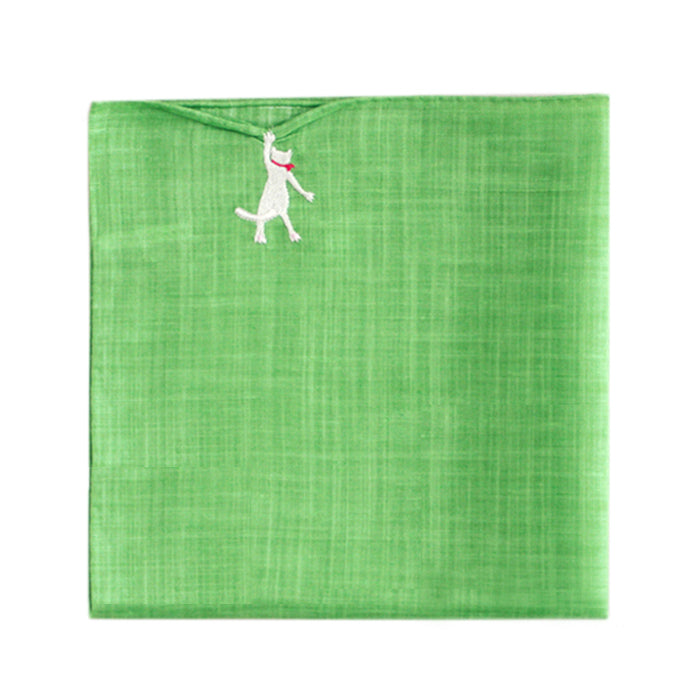 HIKKOMI Handkerchief, cat, vivid color [HIKKOMIseries】