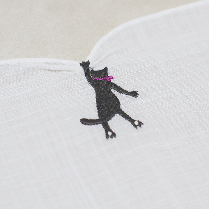 HIKKOMI Handkerchief, cat, vivid color [HIKKOMIseries】