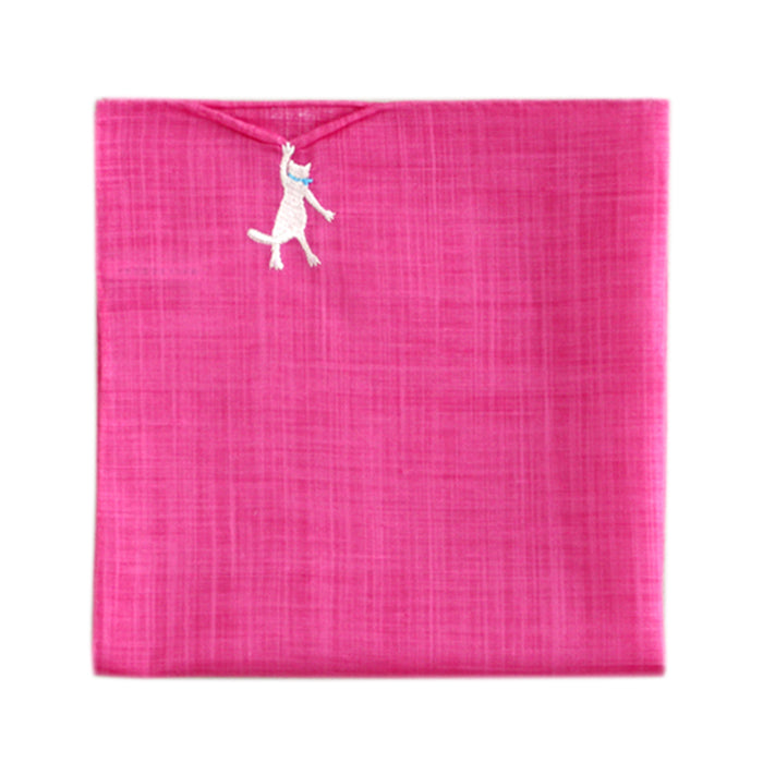 HIKKOMI Handkerchief, cat, vivid color [HIKKOMIseries】