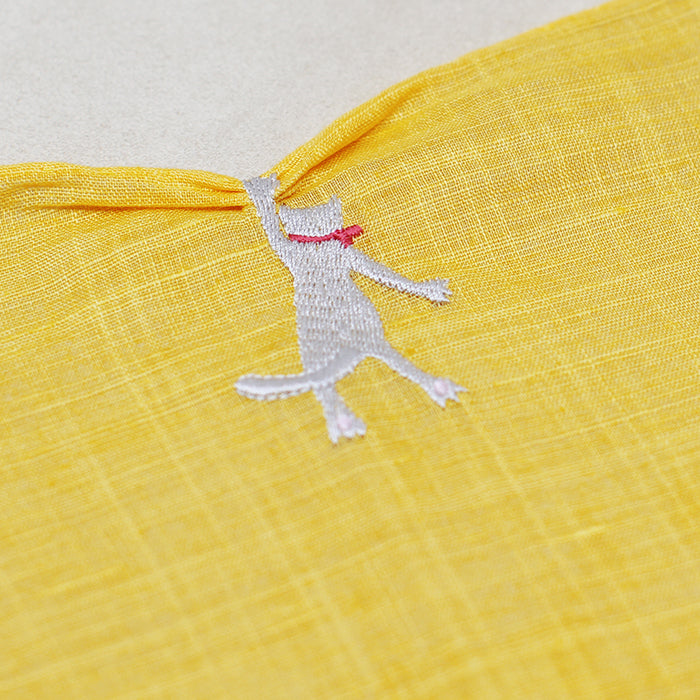 HIKKOMI Handkerchief, cat, vivid color [HIKKOMIseries】