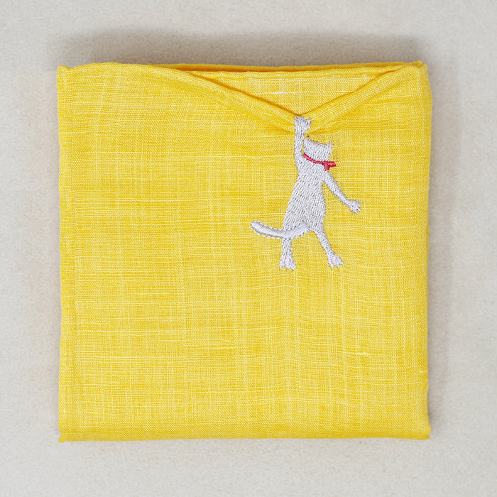HIKKOMI Handkerchief, cat, vivid color [HIKKOMIseries】