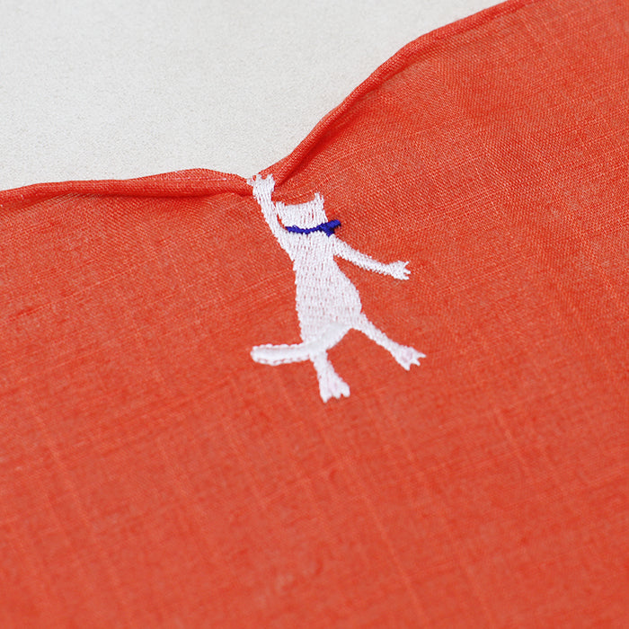 HIKKOMI Handkerchief, cat, vivid color [HIKKOMIseries】