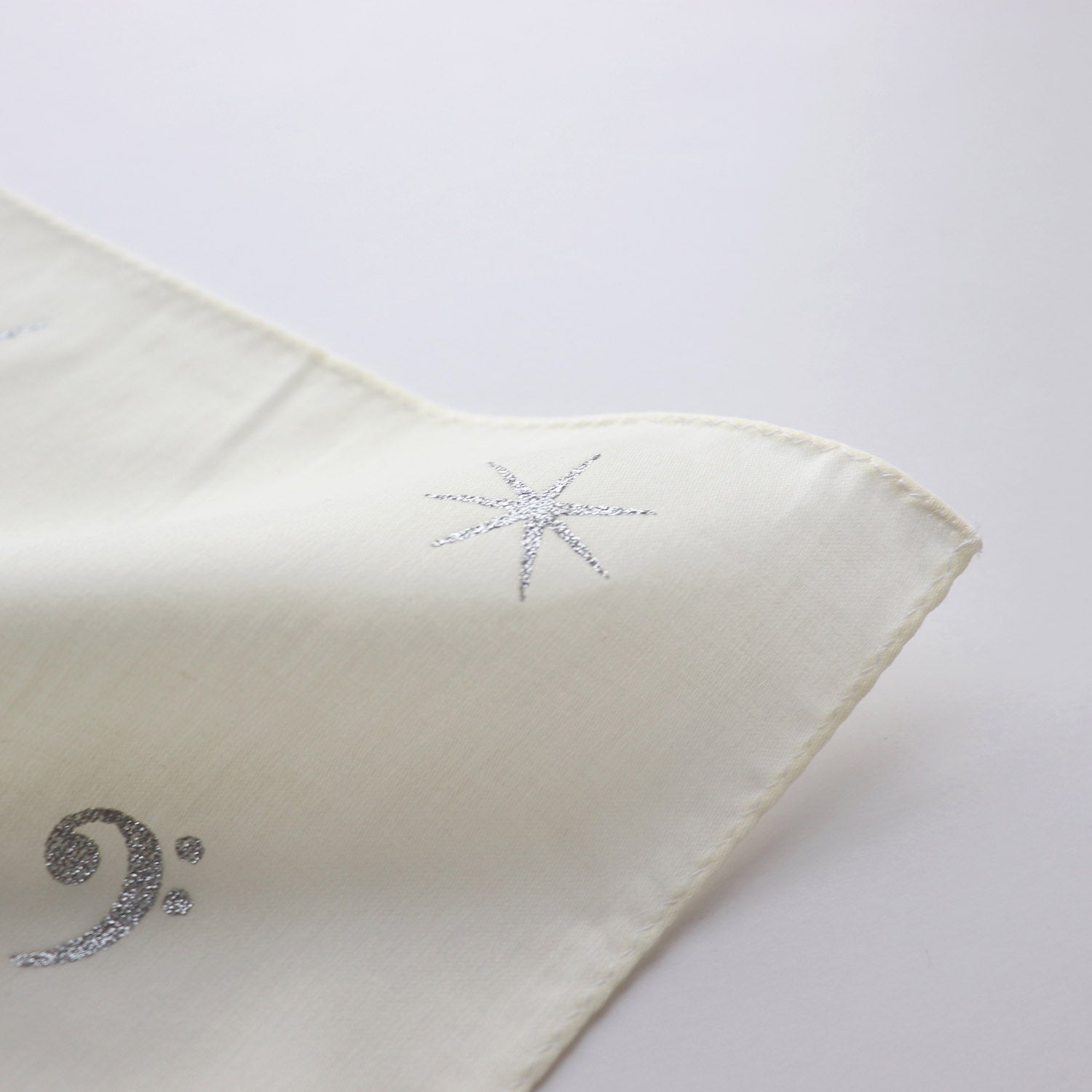 ハンカチ 黒猫-音楽【ホリデーシーズン】