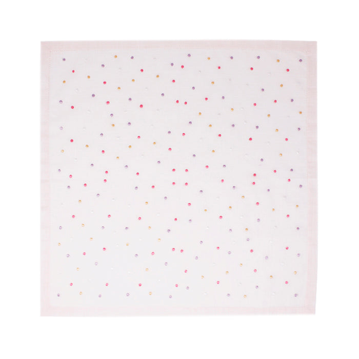 Vietnamese Hand Embroidery Colorful Dots