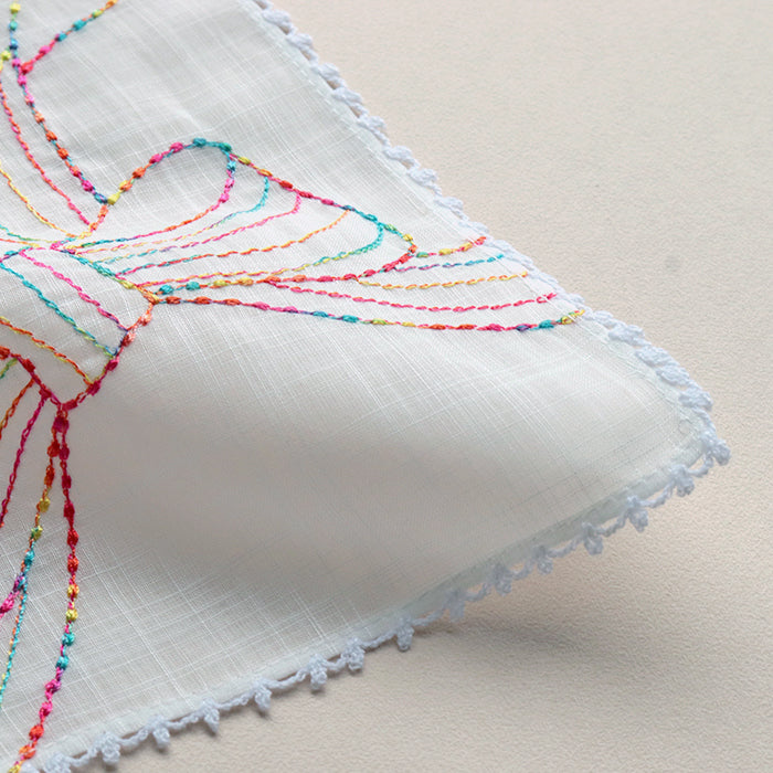 You can choose the initial embroidery! Ribbon embed