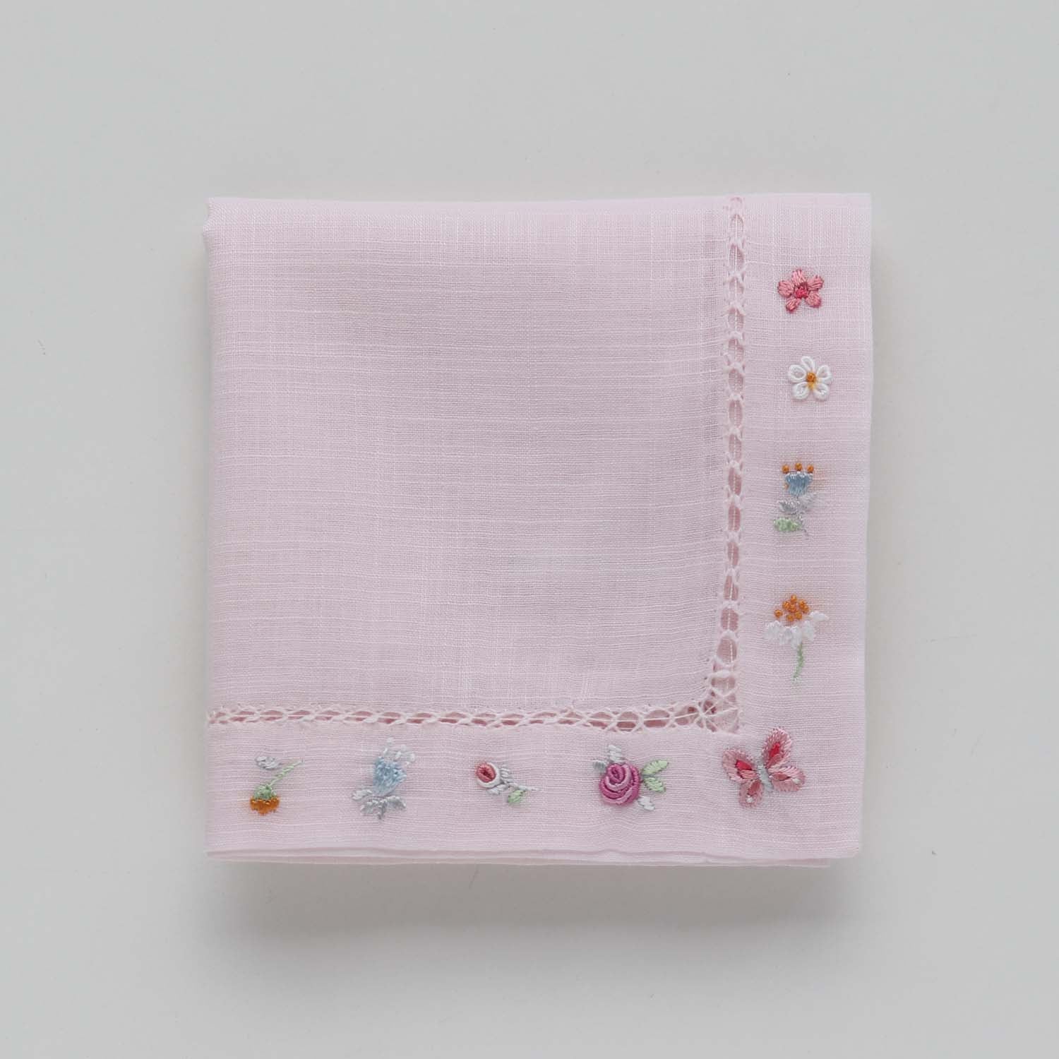 ベトナム手刺繍 ハンカチ small lucky motif