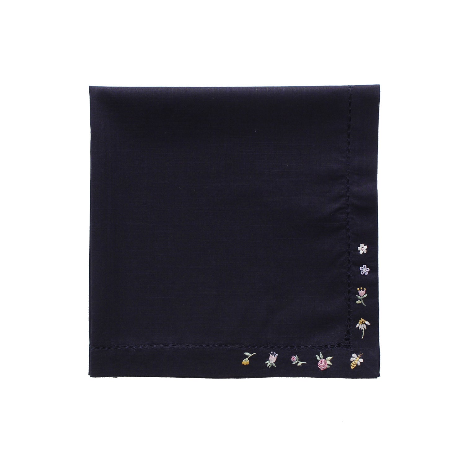 ベトナム手刺繍 ハンカチ small lucky motif