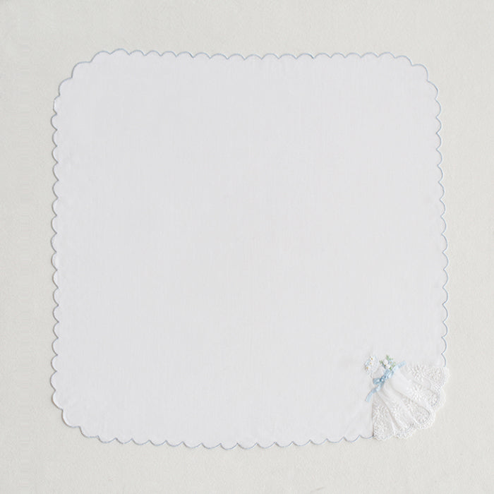 ベトナム手刺繍 White Dress【ブライダル ハンカチ】