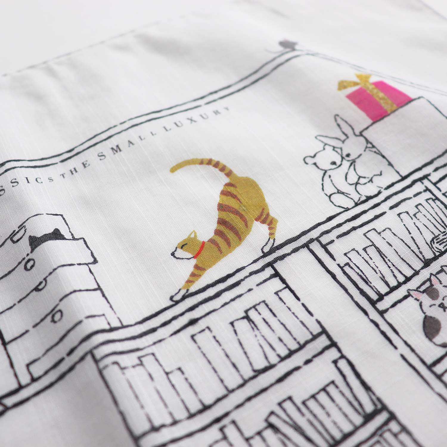 キャットハウス ベトナム手刺繍ハンカチ