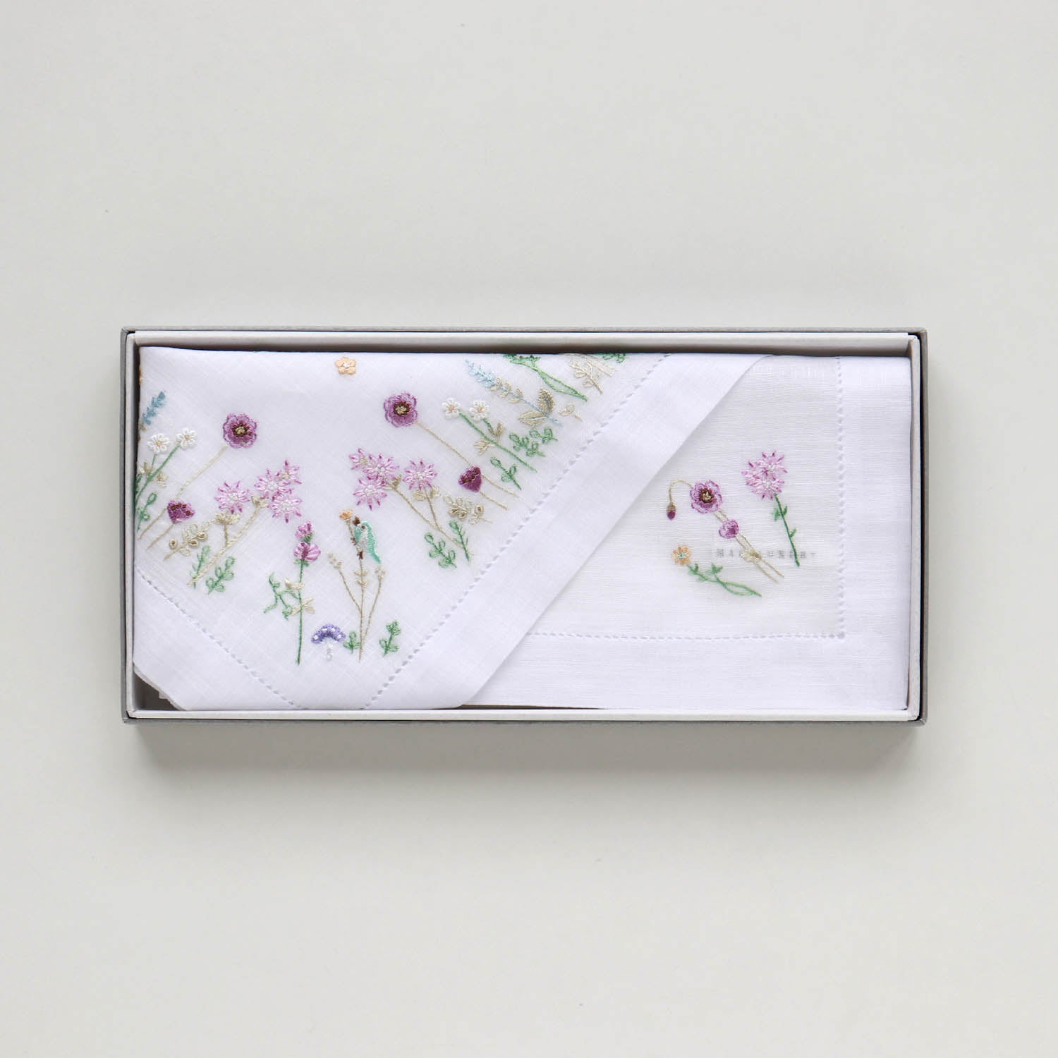 ベトナム手刺繍 ハンカチ Jardin de Fleurs
