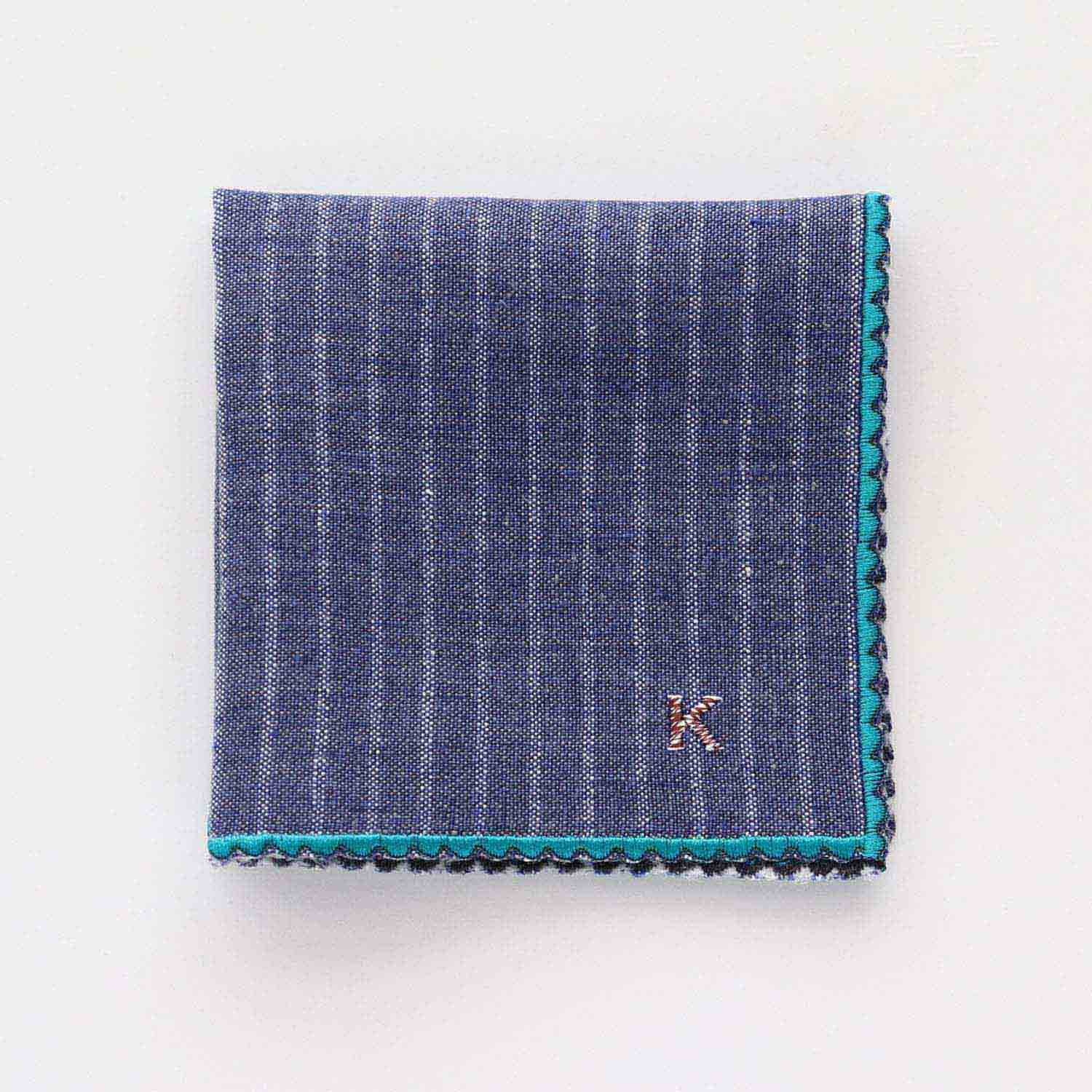 イニシャル刺繍が選べる!ヘンプソリッド ストライプ