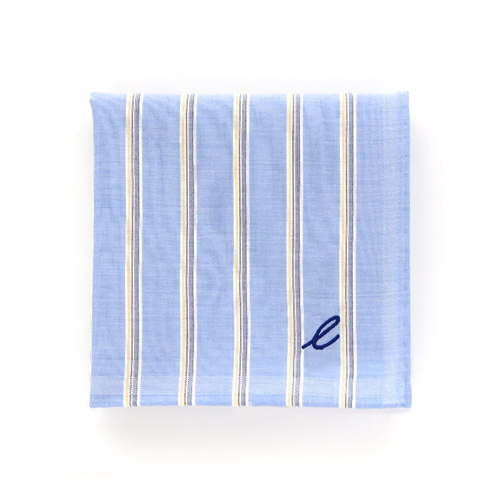 オンライン限定 イニシャル入りblue shirts ストライプa(イエロー)