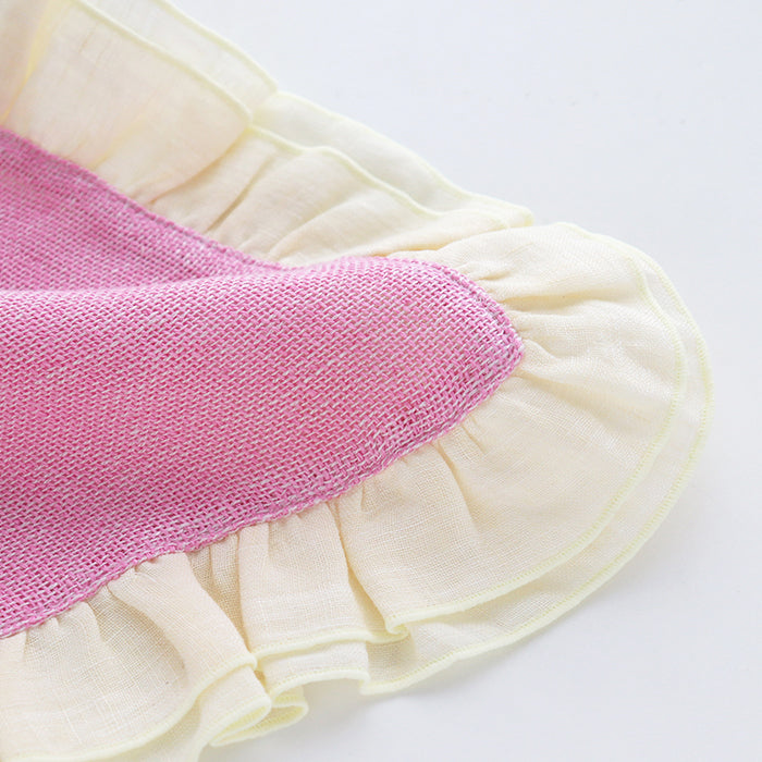 Hemp gauze linen ruffle
