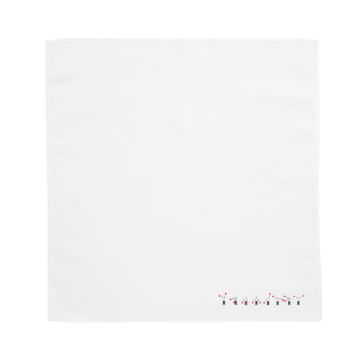 Thank you handkerchief with hand flags [Thank you series
