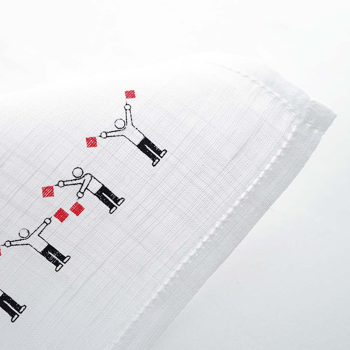 Thank you handkerchief with hand flags [Thank you series