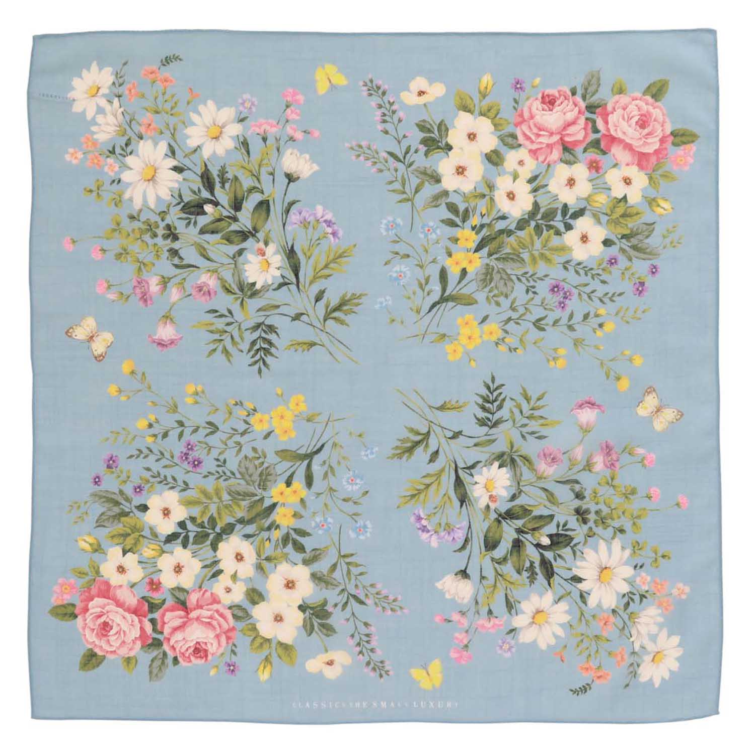 Antique Flower Large Handkerchief
