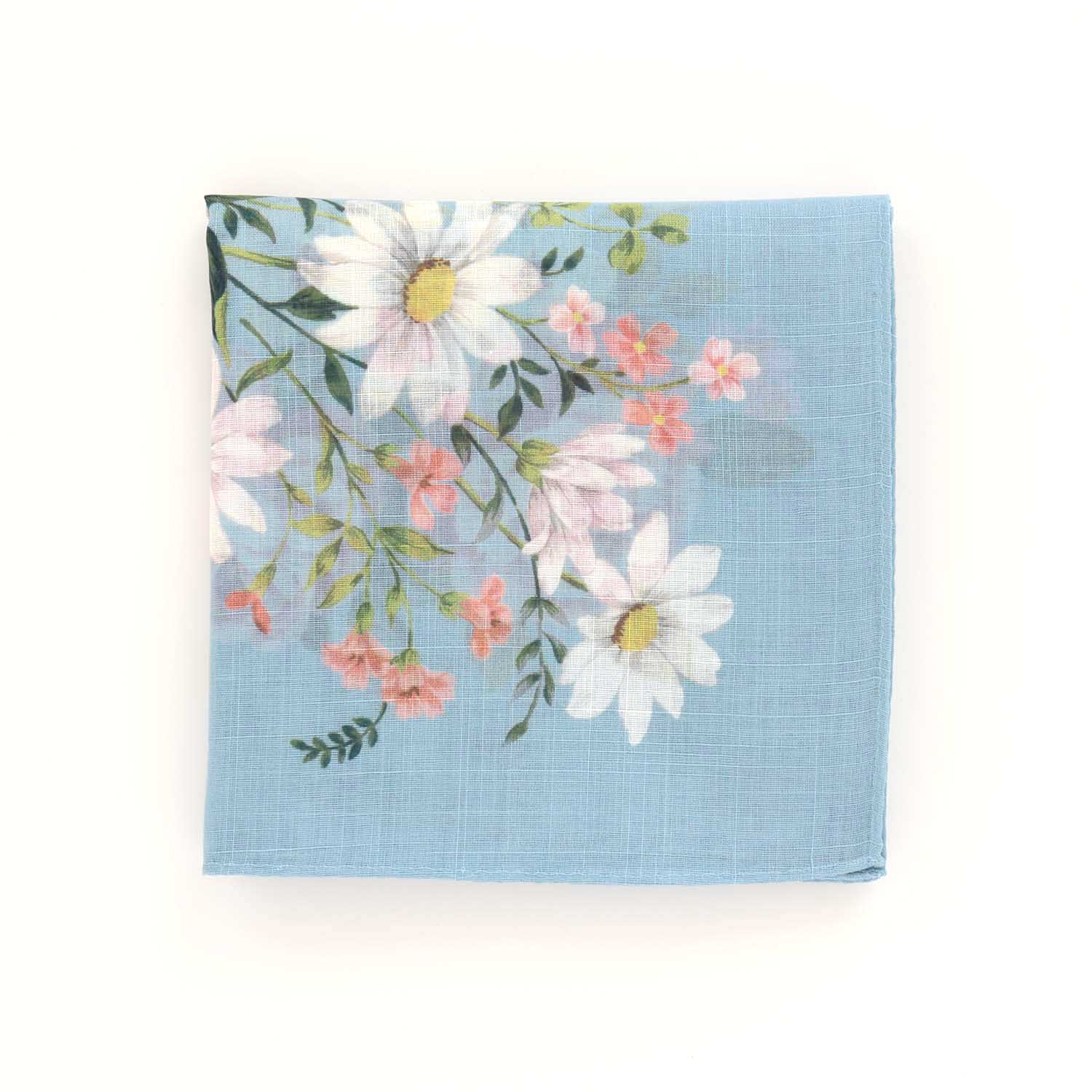 Antique Flower Large Handkerchief
