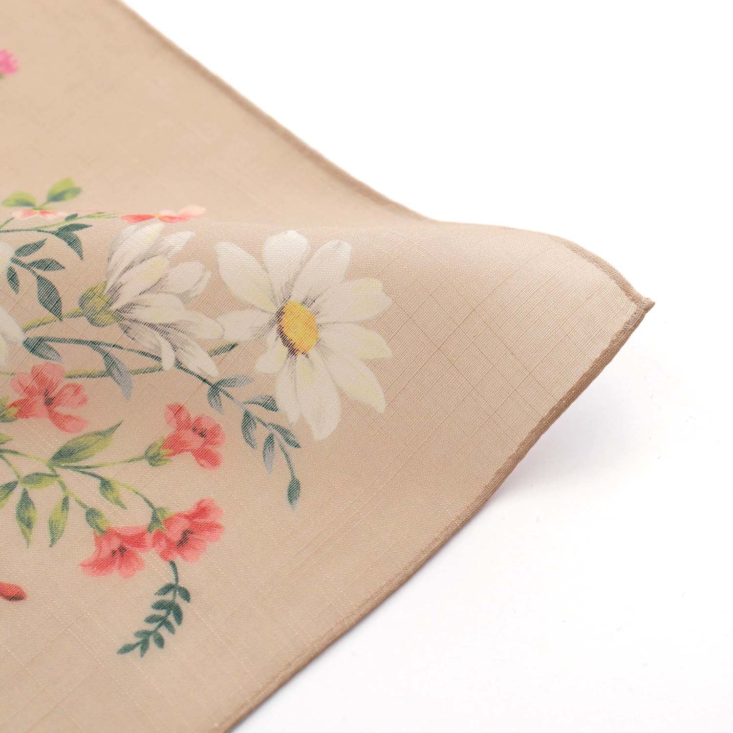 Antique Flower Large Handkerchief