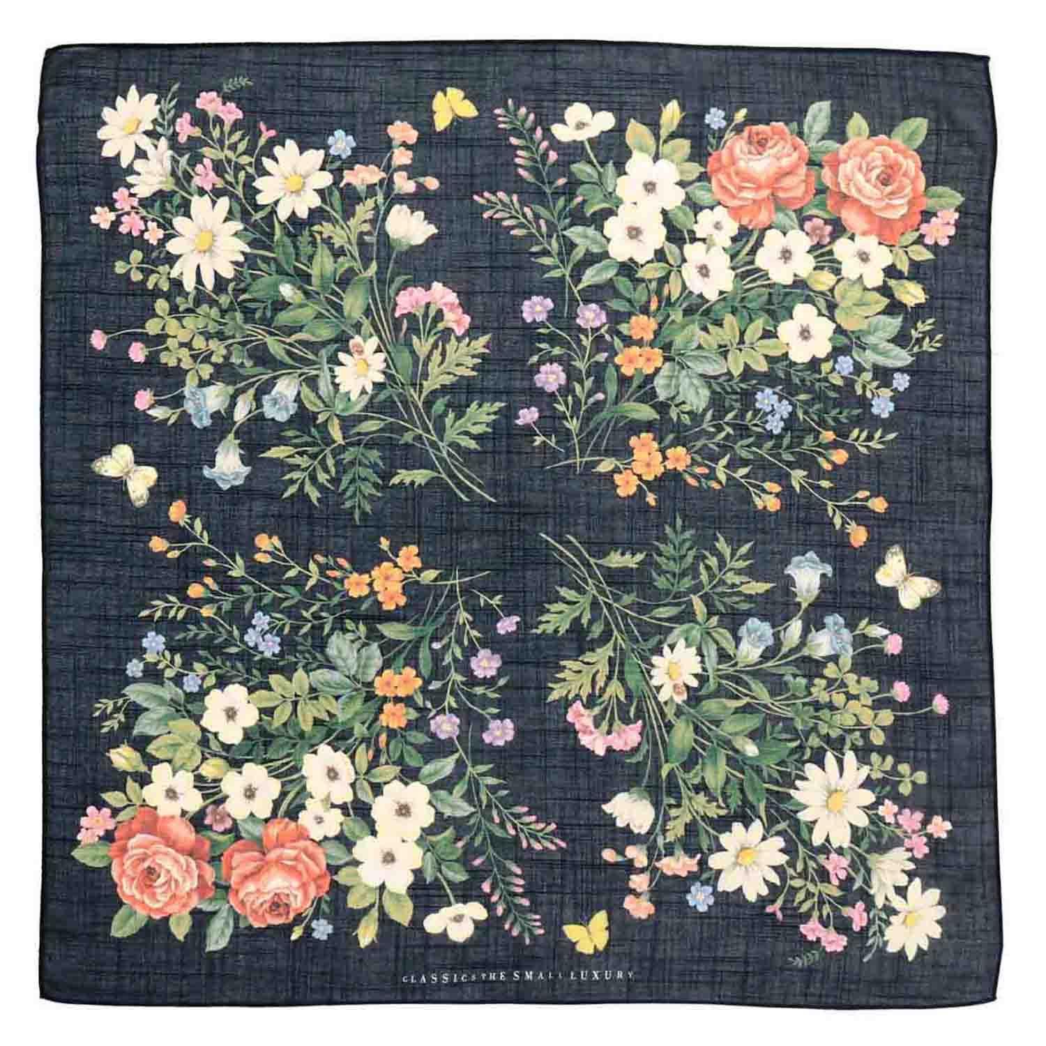 Antique Flower Large Handkerchief