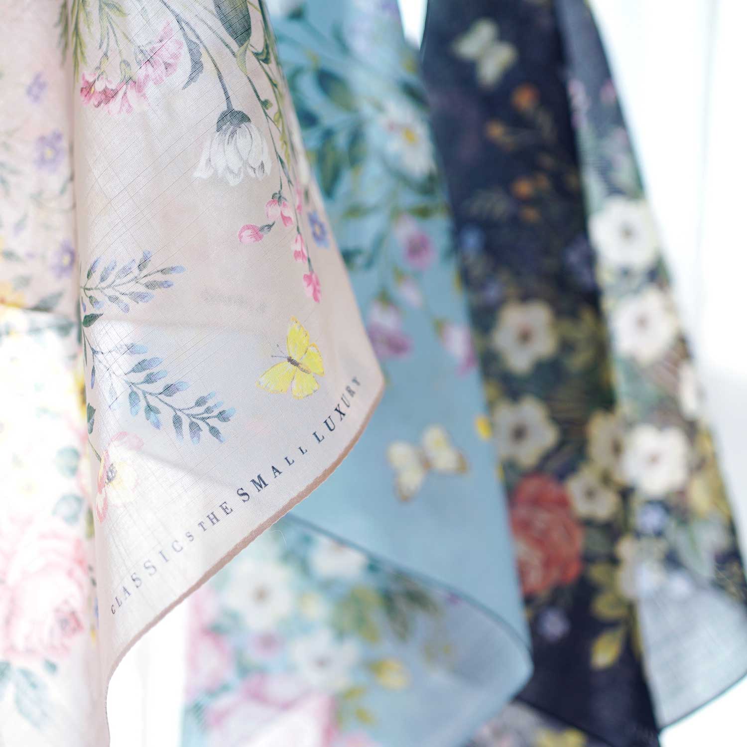 Antique Flower Large Handkerchief