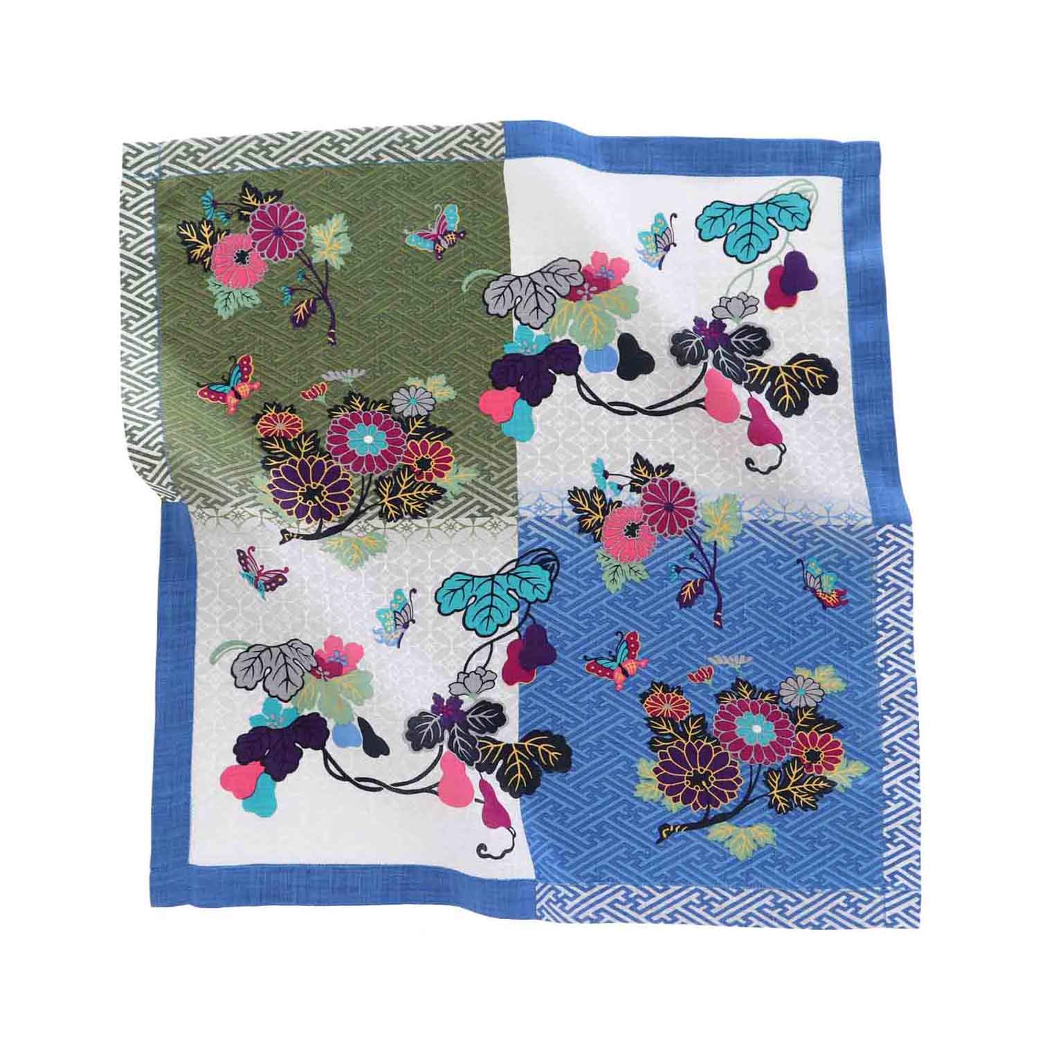 瓦照苑 -菊と瓢箪(ひょうたん)-