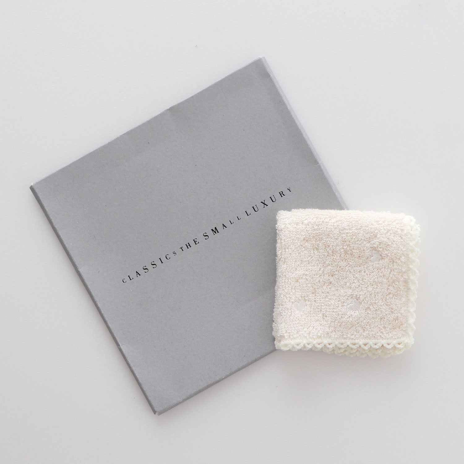 mini Organic Towel Heart Emb.