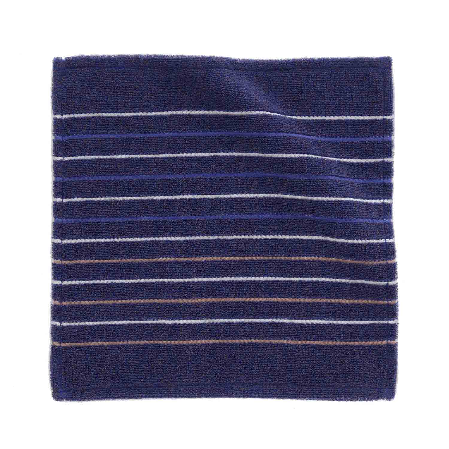Duo Cotton Towel ボーダー タオルハンカチ 【オーガニック】