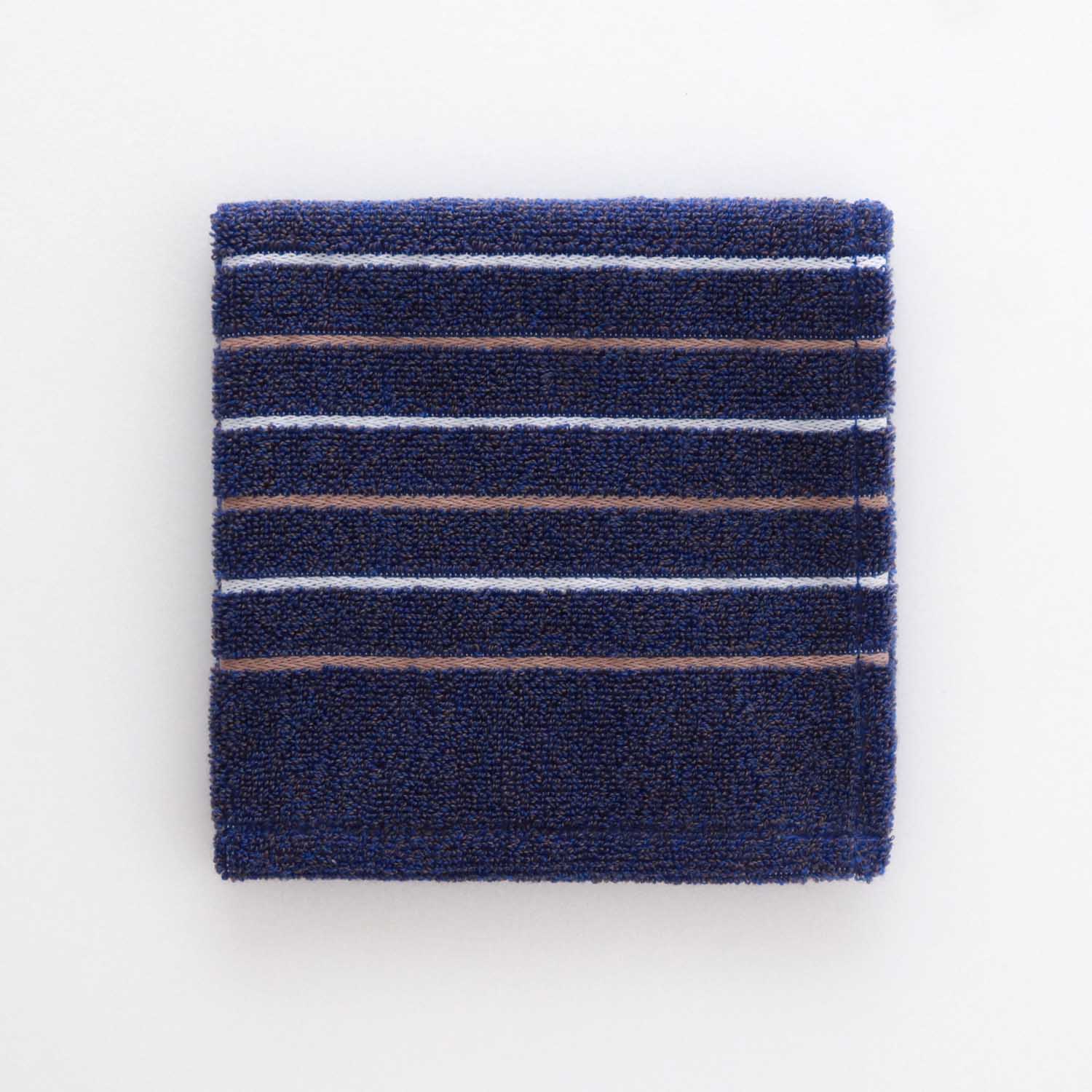 Duo Cotton Towel ボーダー タオルハンカチ 【オーガニック】